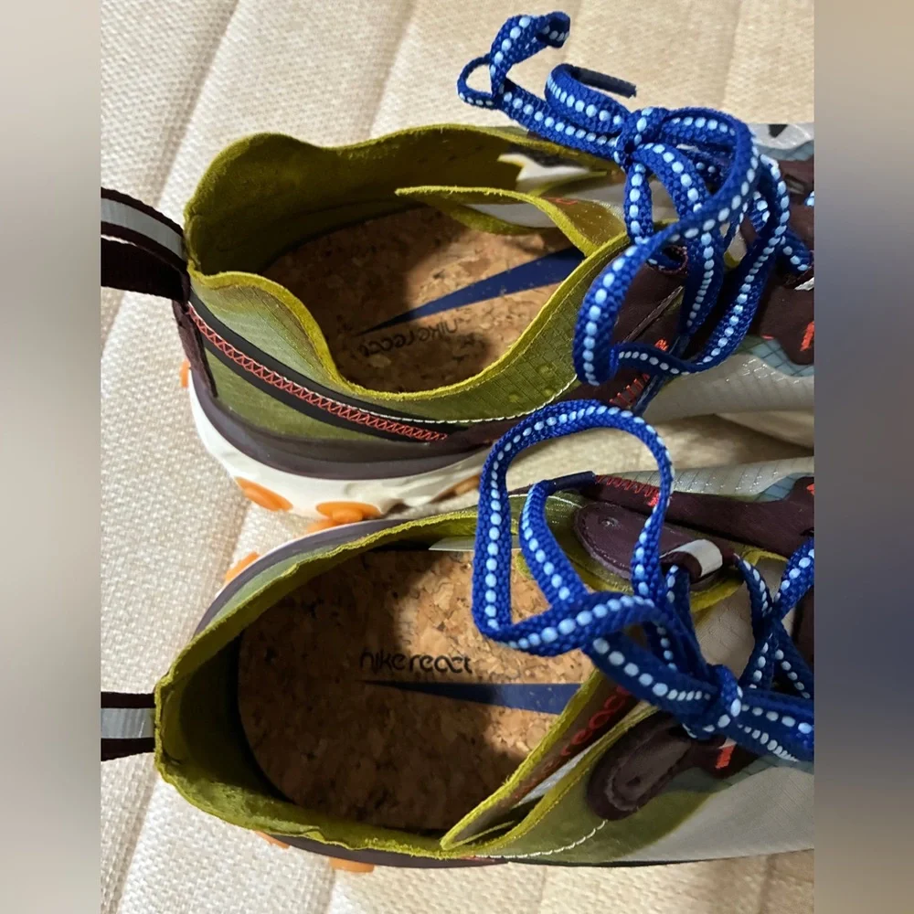 Nike Athletic Shoes - Olive, Blue, and Orange - Picture 8 of 9